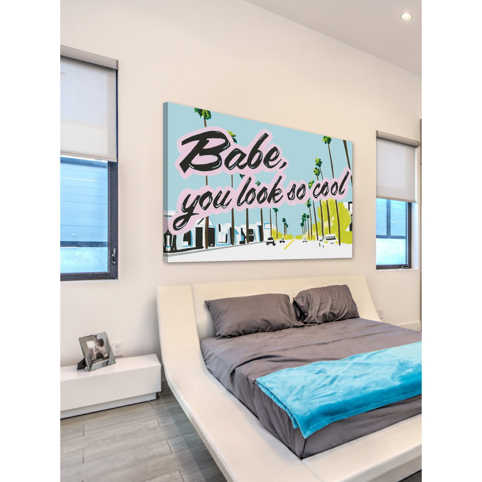 Marmont Hill "LA Babe" by Molly Rosner Painting Print on Wrapped Canvas
