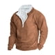 thumbnail image 2 of pstuiky camisas de hombre de manga larga, Sudadera con capucha informal para hombre, estilo retro, con cuello alto, cremallera y manga larga, estilo marinero holgado camisetas de hombre xxxl, 2 of 3