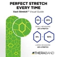 thumbnail image 2 of THERABAND Kinesiology Tape, Green/Yellow, 1 Roll, with XactStretch Indicators, Long-Lasting Athletic Tape for Shoulder, Back & Knee, Latex-Free & Water Resistant for Men and Women, Pre-Cut, 2 of 10