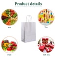 thumbnail image 3 of IN-JOOYAA Gift Bags Mini Small Kraft Paper Gift Bags with Handles 12 Pcs (Silver, 4.7 x 2.4 x 6 in), 3 of 5