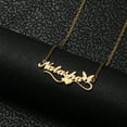 thumbnail image 4 of Personalized Name Necklace,Custom Name Necklace Stainless Steel Jewelry Custom Heart-shaped Bow Necklace Women Customized Gift for Her, 4 of 6