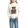thumbnail image 5 of Mifsaly Toddler Boys Girls Turtleneck Sweater Kids Long Sleeve Chunky Knit Warm Pullover Sweaters, 5 of 7