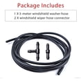 thumbnail image 4 of duomi-Windshield Washer Hose Kit, Universal Washer Fluid Hose with Hose Connector Suitable for Most Car (3 Meters Length), 4 of 4