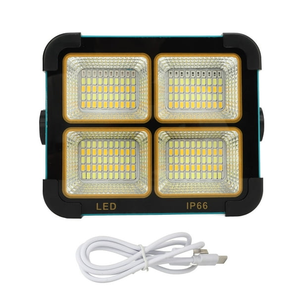 Luz de trabajo LED recargable, Luz solar de trabajo LED Luz de trabajo con energía solar Luz de trabajo LED impermeable Los mejores materiales Jadeshay A
