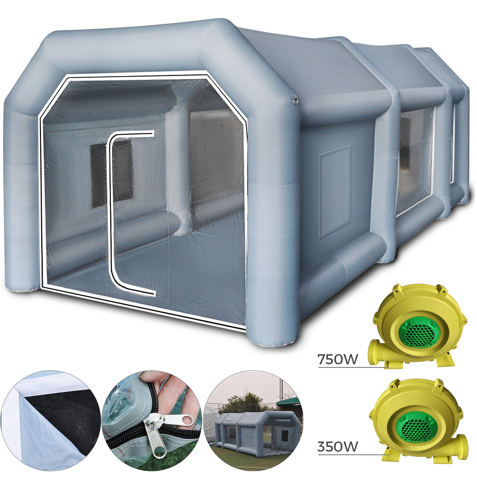 VEVOR Inflatable Paint Booth 20x10x8.2ft with 2 Blowers Inflatable