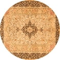 thumbnail image 1 of Ahgly Company Indoor Round Medallion Orange Traditional Area Rugs, 3' Round, 1 of 1