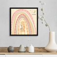 thumbnail image 4 of Kids Nursery Art Pastel Muted "Rainbow Giraffe" White Float Frame Canvas ArtWhite Float Frame Canvas Art - 16x16, 4 of 5