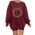 thumbnail image 2 of Pntutb, tops para mujer, sudadera con estampado de sol de invierno, tops de jersey Pntutb Pntutb-1100, 2 of 8