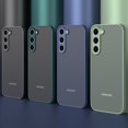 thumbnail image 2 of Funda mate híbrida de lujo para Samsung Galaxy, carcasa trasera dura de silicona suave, S23, S22, S21, S20, Note 20, Ultra, S10, 10, S9 Plus, 9, 8, 2 of 4