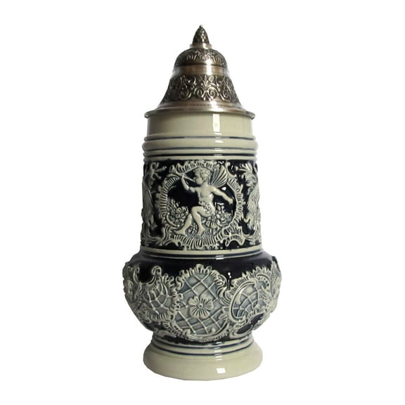 German Beer Stein Rokoko Angel's Stein 0.5 liter tankard, beer mug