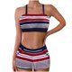 thumbnail image 1 of Mujeres Bikini Trajes de Baño Vintage Impreso Conservador Falda de Playa, Traje de Baño de Dos Piezas para las Vacaciones, 1 of 9