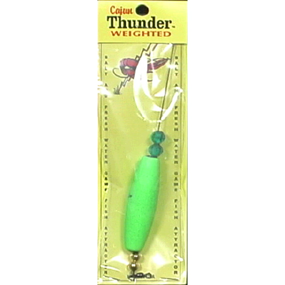Precision Tackle Cajun Thunder 3" Cigar Weighted Float Green