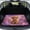 Pink Highland Cattle Flower, variant on FOR U DESIGNS Pink Highland Cattle Flower Print Car Trunk Mat Universal Durable Protection Non-Slip Cargo Liner All Weather Stylish Rear Trunk Liner for Most Car Models