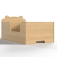 thumbnail image 6 of Jopath Toddler Floor Bed Frame, Cot Bed with Bear Shape Toddler Bed for Boys and Girls Natural, 6 of 9