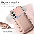 thumbnail image 5 of Magnetic 2 in 1 Detachable Wallet Compatible with Samsung Galaxy A54 5G Case, with Card Holder Faux Leather Men Women Compatible with MagSafe Phone Cover for Samsung Galaxy A54 5G, Pink, 5 of 11