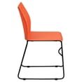 thumbnail image 6 of Scranton & Co Upholstered Orange Stacking Chair Rectangular Unassembled 31", 6 of 9