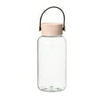 thumbnail image 2 of Litrail Outdoor Sports Water Bottle 15 oz Large Capacity - Plastic Semi-Transparent Frosted, Leakproof with Strap, Dishwasher Safe, Clear Scale for Camping, Gym, 2 of 6