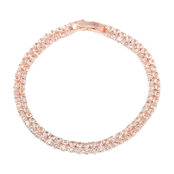 Hearth & Gear Tennis Bracelet Classic Women's Design Suitable For Everyone With Detachable Adjustable Length Buckle Earrings And Bracelet Set for Wedding Fashion Jewelry for Girls Mens Fitness Watch