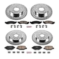 thumbnail image 3 of PowerStop Front and Rear Z23 Evolution Sport Carbon-Fiber Ceramic Brake Pad and Drilled & Slotted Rotor Kit Fits: FORD Select Models K5582, 3 of 10
