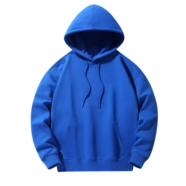 pstuiky camisetas de manga larga para hombre, Sudadera con capucha informal de moda para hombre, cuello redondo, manga larga, bolsillo con cremallera, suéter deportivo para exteriores xxl