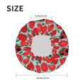 thumbnail image 6 of Kdxio Cute Tomato Print Shower Cap for Women,Elastic and Reusable,Double Waterproof Layers Bathing Hat, 6 of 9