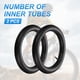 thumbnail image 3 of 2 piezas de tubos interiores de 14" ancho que se adaptan a 2.125/2.4 tubo de bicicleta de goma con válvula estándar de 32 mm para MTB bicicleta de montaña, 3 of 7