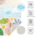 thumbnail image 3 of Yayeee Bath Rugs for Bathroom Floor Set of 2 Non Slip Fluffy Soft Absorbent Mat, Retro Pink Floral, 3 of 7