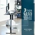 thumbnail image 5 of VIVO Electric 63" x 32" Stand Up Desk, Black Carbon Fiber Top, Black Frame, 5 of 8