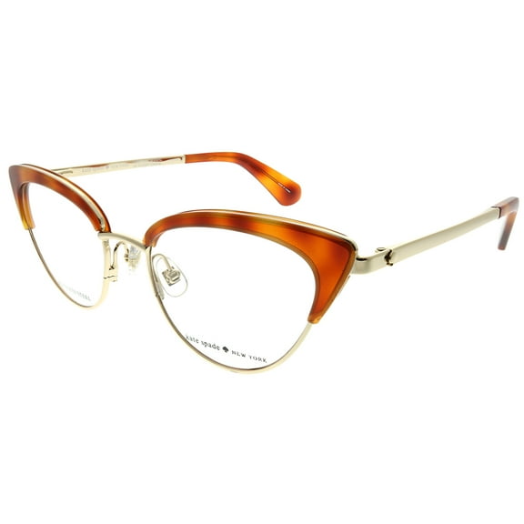 Kate Spade  Plastic Womens Cat-Eye Eyeglasses Yel Rdhav 50mm Adult