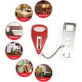 thumbnail image 3 of Portable Door Lock Extra Lock for Additional Privacy and Safety in Home, Hotel, Apartment, AirBNB - Red, 3 of 4