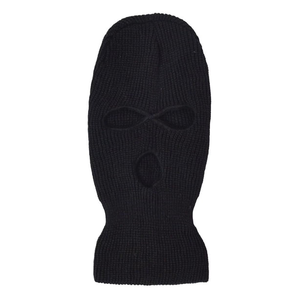 Wartleves Pasamontañas de punto con tres agujeros y calavera para esquiar en invierno