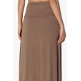 thumbnail image 6 of TheMogan Women's PLUS Casual Draped Jersey Foldable Waist Relaxed Long Maxi Skirt, 6 of 7