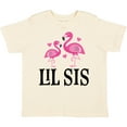 thumbnail image 3 of Inktastic Little Sister Girls Lil Sis Flamingo Girls Toddler T-Shirt, 3 of 5