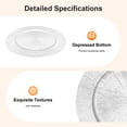 thumbnail image 5 of Miumaeov 50PCS Clear Charger Plates Bulk,12.99Inch Stackable Plastic Round Dinner Plate,Decorative Charger Service for Home Birthday Wedding Party Events Table Decor, 5 of 13