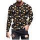 thumbnail image 2 of Ceisia Men's Fashion Printed Sports Fitness Long Sleeve Gift Casual Round Neck Top, 2 of 5