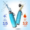 thumbnail image 2 of 29oz Insulated Water Bottle with Tea Infuser, Stainless Steel Travel Mug, Ice Frozen Print, 2 of 6