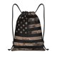 thumbnail image 1 of Fotbe American Flag with Desert Camouflage Bolsa Mochila con Cordón Estampada, Bolsa de Gimnasio Deportiva, Bolsa Cinch, Bolsa con Cordón para Hombres y Mujeres-Medium, 1 of 6