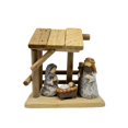 thumbnail image 4 of Almencla Christmas Nativity Scene Statue Desktop Ornament Gift Christmas Decor Artwork Wood Resin Sculpture for Home Bookshelf Bedroom, 4 of 8