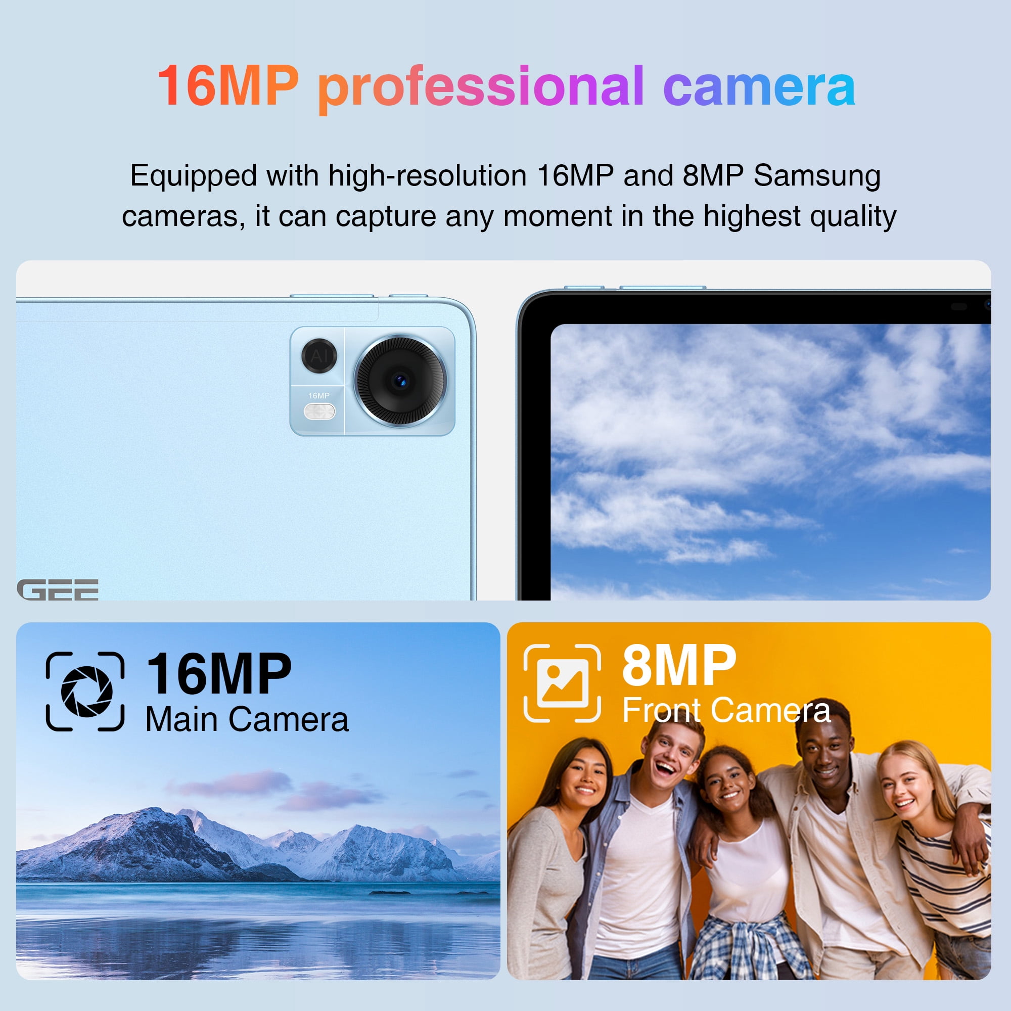 DOOGEE T20 Tablet 10.4 inch, 15GB (8+7GB) RAM+256GB ROM/1TB, 2000×1200 FHD+ 2K Display, Octa-Core, 8300mAh, Android 12 4G LTE Dual SIM Tablets, TÜV Certified, Widevine L1, 16MP+8MP, WiFi,Type C