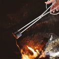 thumbnail image 7 of Raindrops Fireplace Log Tongs - Heavy Duty Stainless Steel Grabber, 7 of 7
