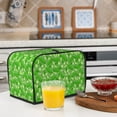 thumbnail image 6 of Xecao Green Cucumber Print 2 Slice Toaster Cover with Pockets, Small Appliance Cover, Dust and Fingerprint Protection, Machine Washable, 6 of 7