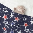 thumbnail image 2 of Pofeuu USA Stars Print Puppy Blanket,Dog Blankets,Pet Blanket Cozy Cat Blankets for Indoor Cats, Fuzzy Pet Blanket for Kitten Doggy Dog Blankets-Large, 2 of 8