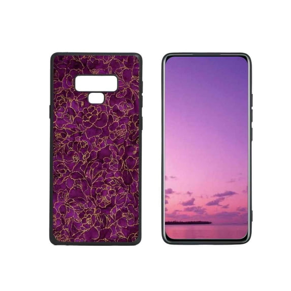 Compatible with Samsung Galaxy Note 9 Phone Case, Purple Case Silicone Protective for Teen Girl Boy Case for Samsung Galaxy Note 9