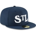 thumbnail image 3 of Men's New Era Navy St. Louis Stars Cooperstown Collection Turn Back The Clock 59FIFTY Fitted Hat, 3 of 6