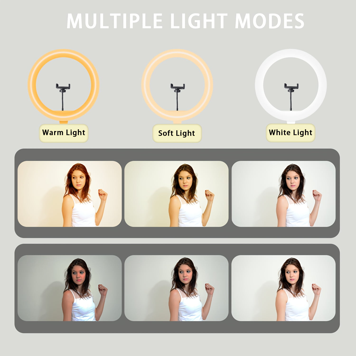 ZOMEI 63" LED Ring Light with Stand & Phone Holder, USB Studio Light for Photography/Video/Live Streaming, Portable Fill Light