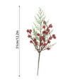 thumbnail image 3 of Christmas Berries Red Stems Evergreen Pine Branches Xmas Picks Spray Artificial Pine Cones Holly Stem Craft DIY Xmas Garland Wreath Ornaments (A), 3 of 6