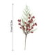 thumbnail image 3 of Esquejes Navideños de Agujas Blancas de 25 Cm, Ramas de Plástico Rojo | Aspecto Escarchado | Tallos Flexibles para Decoración Navideña, Coronas, Centros de Mesa y Arreglos Florales de Mesa., 3 of 6