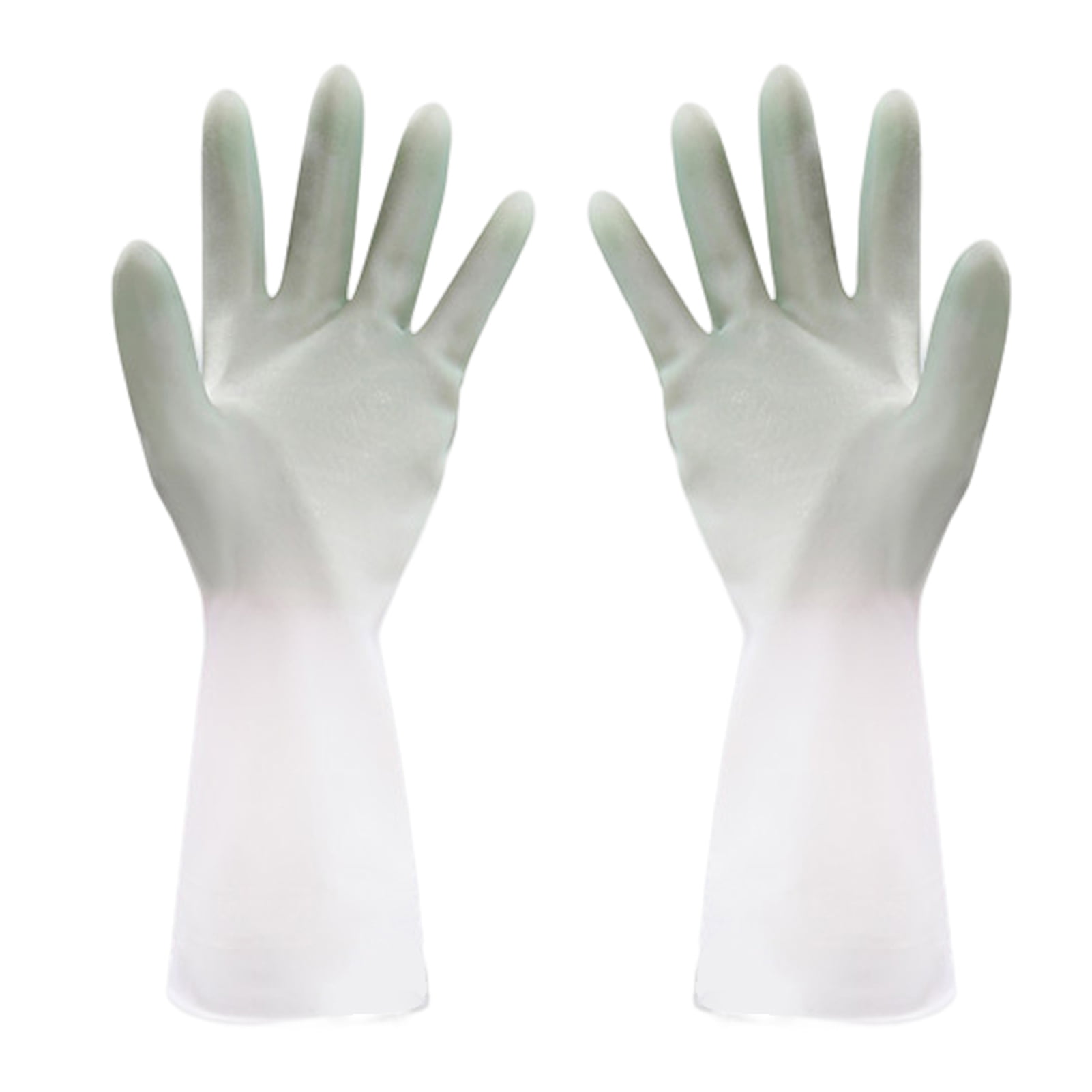 Kripyery 1 Pair Dishwashing Gloves Long Sleeve Protect Hands Waterproof