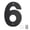Black, variant on 6 Inch Black Metal Letter House Address Sign Weather-Resistant for Mailbox Apartment Wall Decor