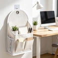 thumbnail image 5 of Wall Mount Hanging Storage Organizer, 16x9 Inch Cloth Pouch, Multi Pocket Bag for Bathroom and Study, 5 of 6